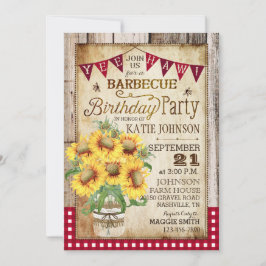 Convite Girassóis Russos Marquem Aniversário a Madeira Gin