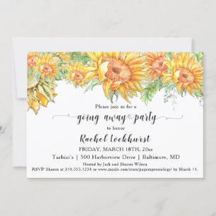 Convite Girassóis Saindo Festa em Movimento