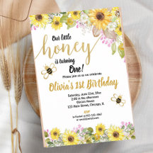 Girassol Abelha Bumble Amarela Rosa Aniversário de