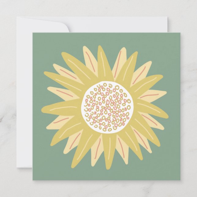 Convite Girassol gigante (Frente)