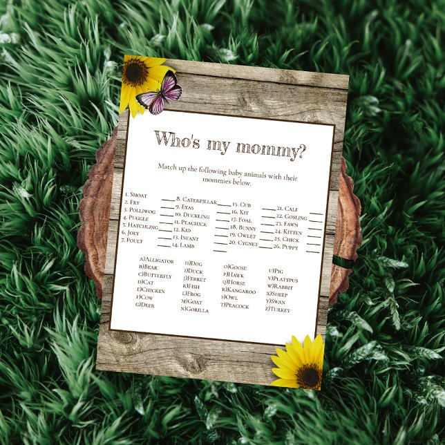 Convite Girassol que é minha Chá de fraldas de Mamãe | Ros (Criador carregado)