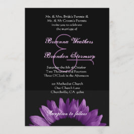 Convite Girassol roxo que Wedding Ver 002