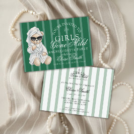 Convite Girls Gone Mild Spa Bear Bachelorette