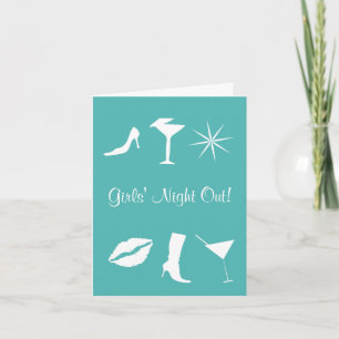 Convite Girls' Night Out! Bachelorette Party Invitation