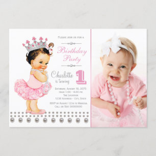 Convite Girls Princess Festa de aniversário