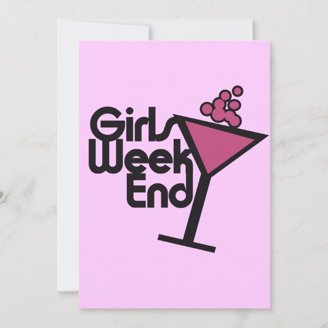 Convite Girls Weekend (Frente)