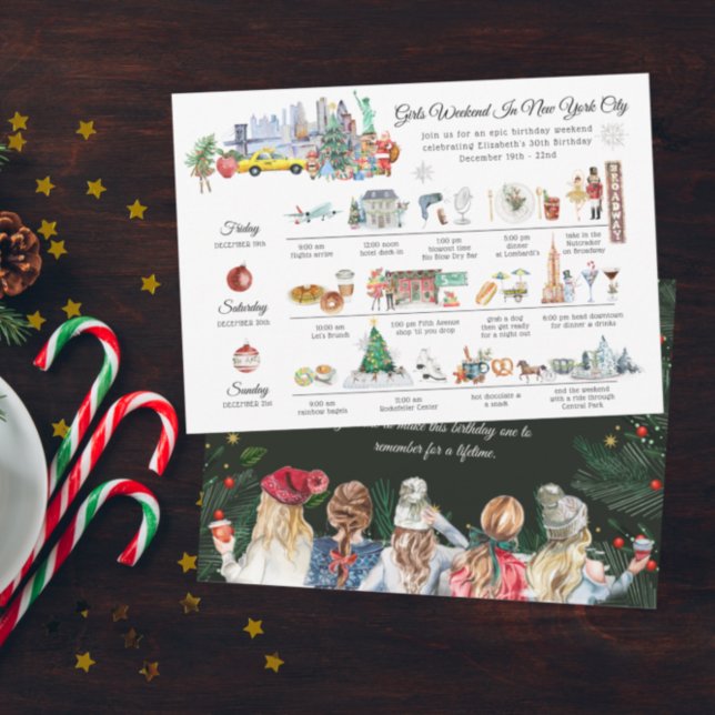 Convite Girls Weekend | Natal em Nova Iorque (Criador carregado)