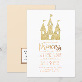 Convite Girly Princess Birthday | Parte interessada
