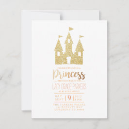 Convite Girly Princess Birthday | Parte interessada