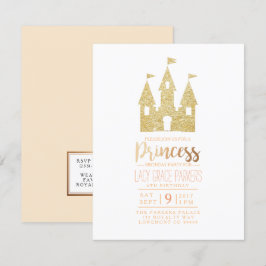 Convite Girly Princess Birthday | Parte interessada