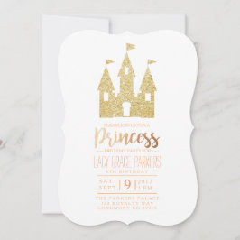 Convite Girly Princess Birthday | Parte interessada