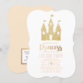 Convite Girly Princess Birthday | Parte interessada