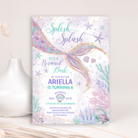 Girly Splish Splash Smermaid Birthday Bash Party
