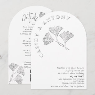 Convite Giro simples e gentil em forma de gota.