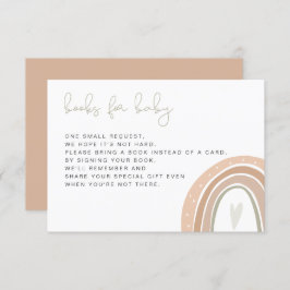 Convite GITA Bohemain Pastel Rainbow Livros Para Baby Invi