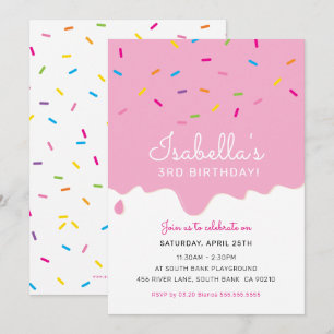 Convite glacé de Bolo da FESTA do aniversário de criança p