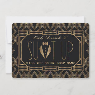 Convite Glam Excelente SERÁ MEU MELHOR HOMEM