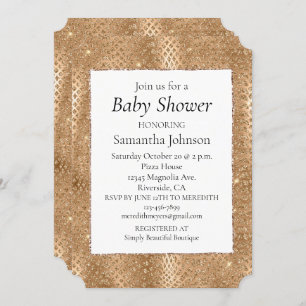 Convite Glam Glitter Cobra