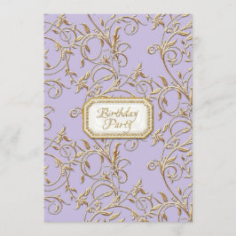 Convite Glam Old Hollywood Regence do Partido aniversário 