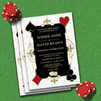 Glam QR Code Art Deco Casino Vegas Poker Weding