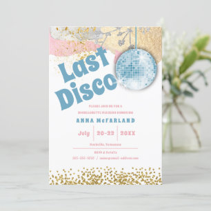 Convite Glam Retrospectivo de Última Disco Bachelorette Az