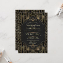 Glam Roaring 20s Great Gatsby Art Deco Wedding