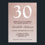 Convite Glam Rosa Rosa Rosa Dourada Glitter Sparkle aniver<br><div class="desc">Celebre a sua celebração de aniversário com este Convite de Aniversário à Placa de Aniversário Glitter Rose,  rosa-rosa-rosa Dourada Glitter Sparkle.</div>