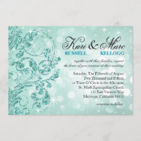 Glamor Glitter Luxe Bokeh Wedding | menta