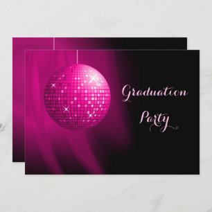 Convite Glamorous Graduation Pink Party