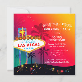 Convite Glamorous Las Vegas Charity Gala anual