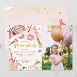 Convite Glamz Glam Spa Girl Makeday 