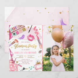 Convite Glamz Glam Spa Girl Makeday