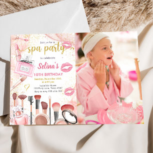 Convite Glamz Glam Spa Girl Makeday