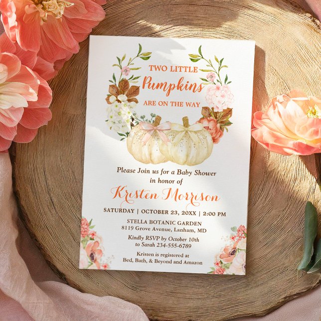 Convite Glits Dourados Gêmeos Bombeiros Caindo Chá de fral (Criador carregado)