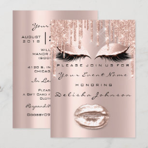 Convite Glitter 16º Drips Glitter Bridal Makeup
