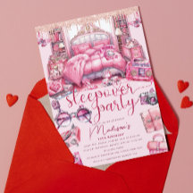 Glitter de Aniversário de Menina Rosa-Apimentada