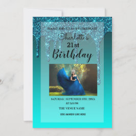 Convite Glitter de Drill Personalizado