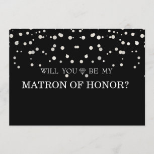 Convite Glitter De Prata Negra.. Você Será Minha Matriz De