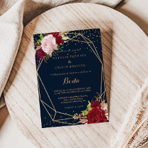 Glitter Dourado geométrico e Casamento Tropical Ve