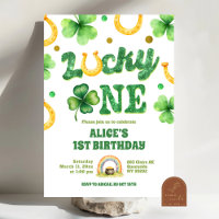 Glitter Lucky One St Patrick Primeiro Aniversário