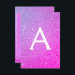 Convite Glitter roxo rosa 16 Sweet Salve a data<br><div class="desc">Brilhante rosa e roxo Brilhante Doce Dezesseis Monogramas Nome e Salva Inicialmente o Convite de aniversário de Data. Este convite é perfeito para a Festa de aniversário Sparkle Glitter Sweet 16,  que procura celebrar no estilo.</div>