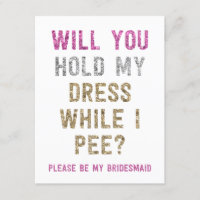 Glitter Segure Meu Vestido Enquanto Eu Peço | Brid