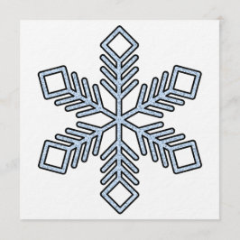 Convite Glitter Snowflake - Baby Blue Branches