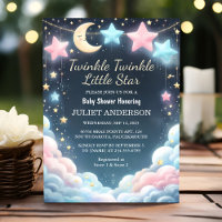 Glitter Twinkle Twinkle Little Star Chá de fraldas