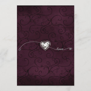 Convite Glitz de Borgonha