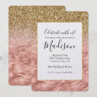 Glitz de Impressão de Zebra Rosa Chic