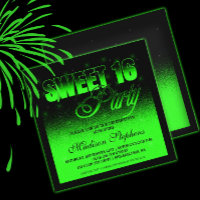 Glitz e Preto Glamoroso e Sweet Verde Neon 16