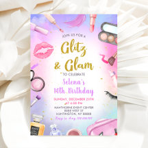 Glitz Glam Glamor Spa Party Makeday