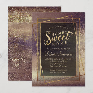 Convite Glitzy Foil   Abastecimento doméstico em cobre de 