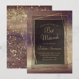 Convite Glitzy Foil Faísca-da-direita em massa